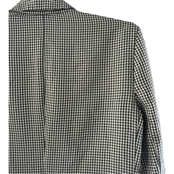 BB Dakota The Persona Blazer Black Checkered Print Oversized Size Small - Picture 5 of 6